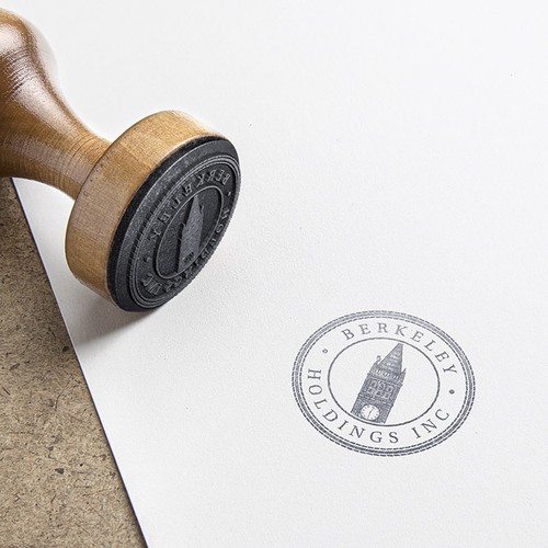 Stamp design with the title 'Berkeley Holdings Inc'