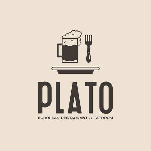 Beverage brand with the title 'Craft beer bar and modern european restaurant requires a relatable, memorable and striking logo'