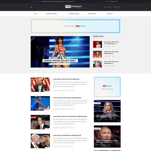 News website with the title 'News Website'