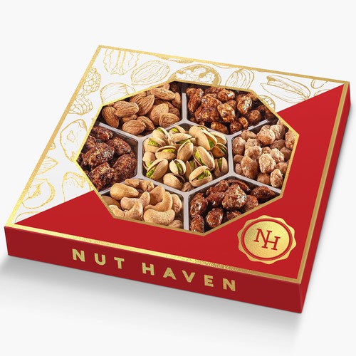 Packaging with the title 'Nut Haven'