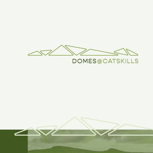 Modern logo with the title 'Logo design for alternative way to camp in the Catskills'