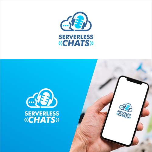 Server logo with the title 'Serverless Technology Podcast Logo'