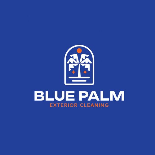 Arizona logo with the title 'Logo design concept for Blue Palm Exterior Cleaning - Arizona'