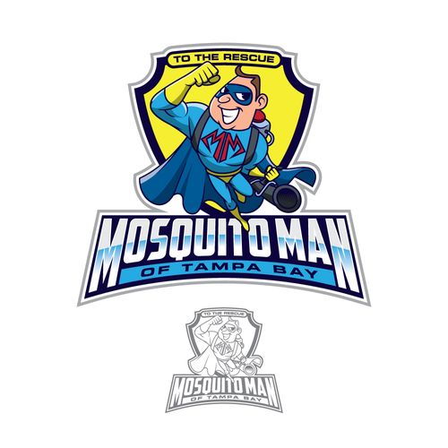 Superman logo with the title 'Mosquito Man'