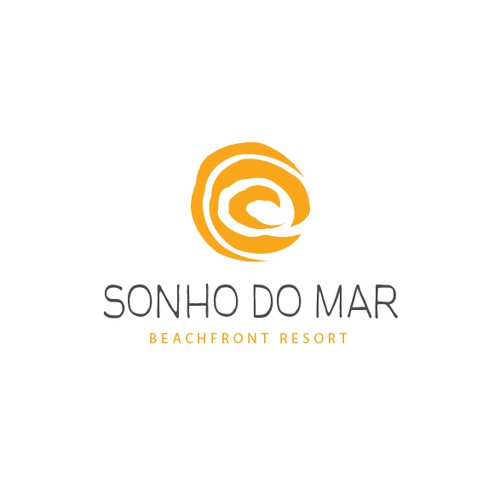 Resort design with the title 'Winning Logo Sonho Do Mar'