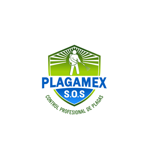 Home service logo with the title 'Iconic Pest Control Logo'