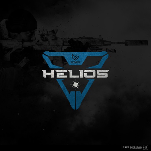 Burst logo with the title 'EMG HELIOS'