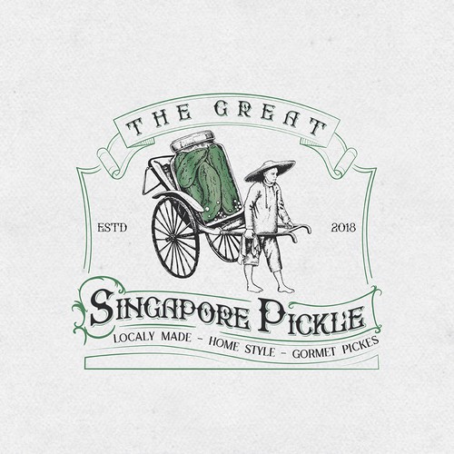 Pickle design with the title 'Singapore Pickle'