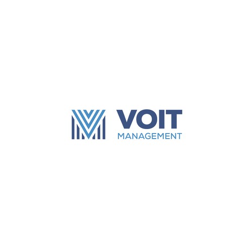 Letter m design logo with the title 'Concept for VOIT Management, a homeowner association management company'