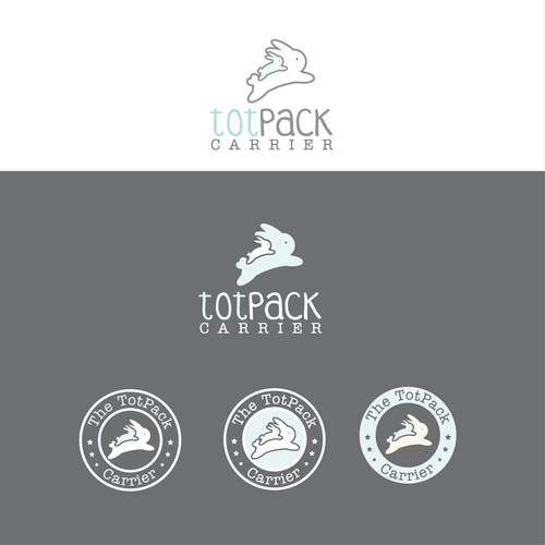 Cute brand with the title 'Beautiful logo for the baby/child backpack (TotPack) carrier'