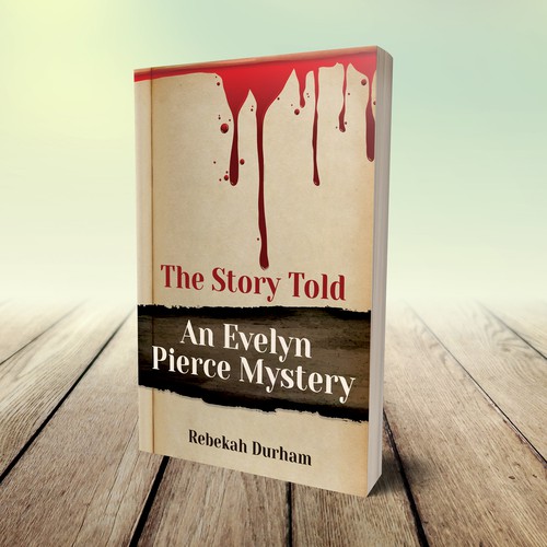 Graphic book cover with the title 'eBook cover for the first in a series of mysteries.'