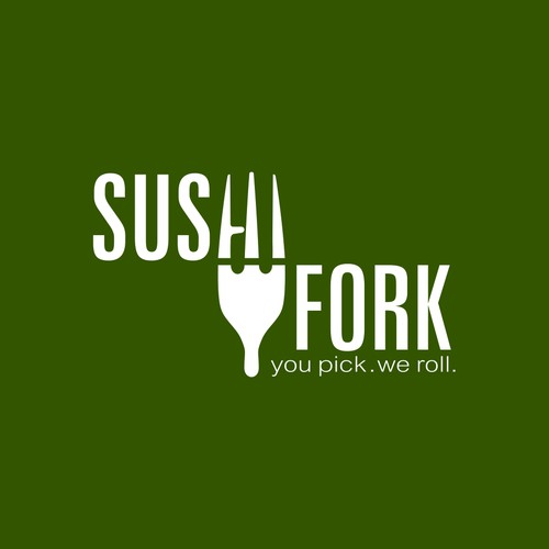 Sushi design with the title 'Sushi Fork '