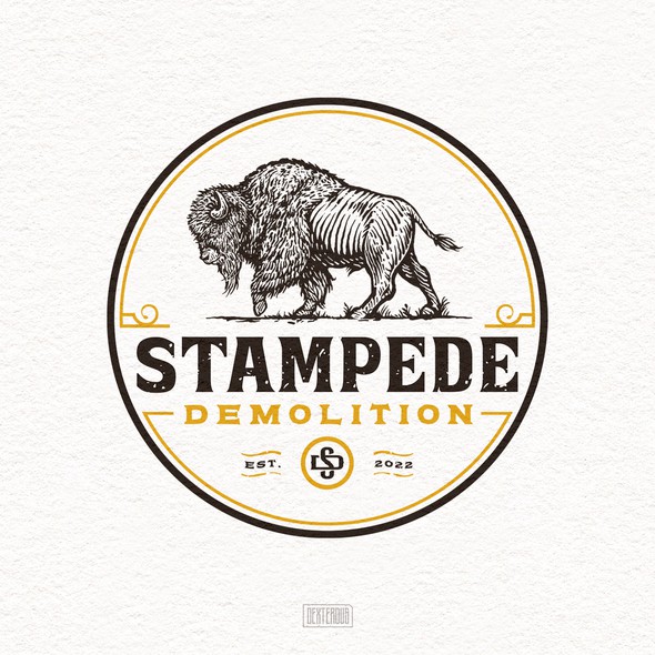 Demolition logo with the title 'Stampede Demolition Logo'