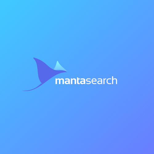 Recruitment logo with the title 'Manta Search'