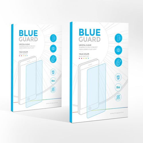 Carton packaging with the title 'Screen protector '