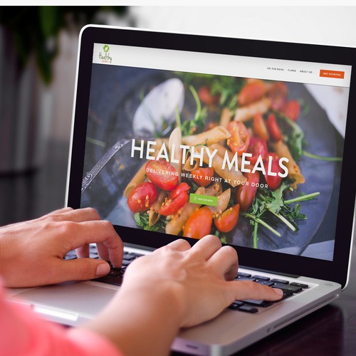 Delivery website with the title 'Healthy Ready V2'