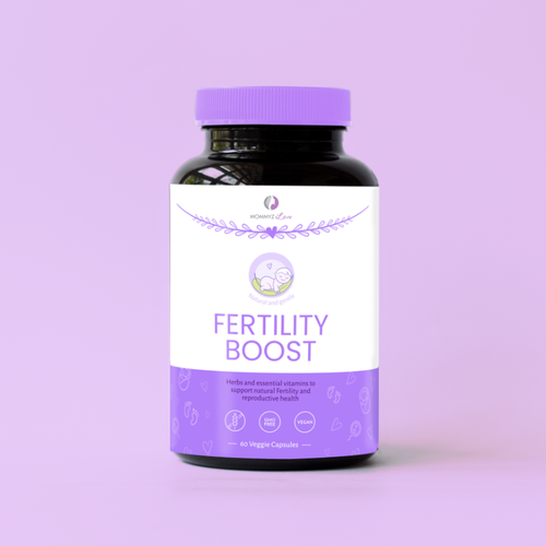 Baby label with the title 'Supplements for moms and women preparing for pregnancy'