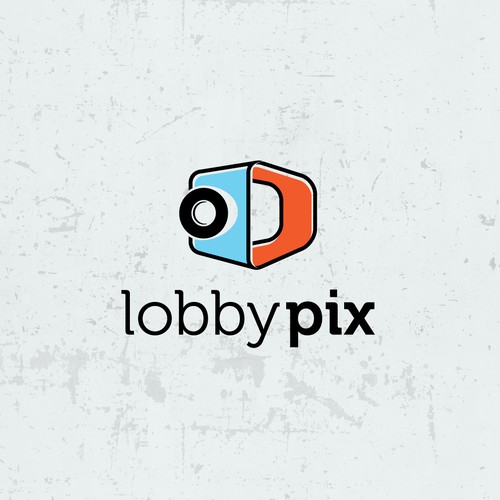 Camera logo with the title 'Logo for corporate headshot photography'