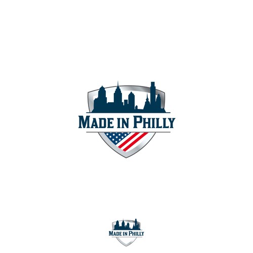 Philadelphia logo with the title 'Made in Philly badge logo'