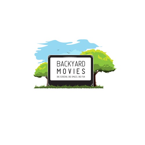 Screen design with the title 'colorful logo for entertainment company'