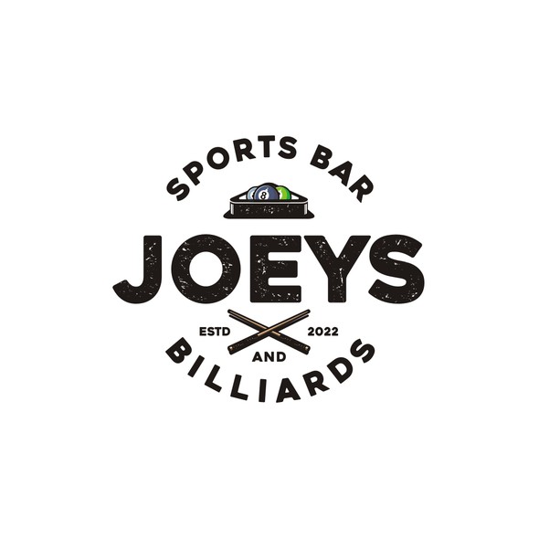 Bar brand with the title 'Design a logo for Joeys Sports Bar & Billiards'