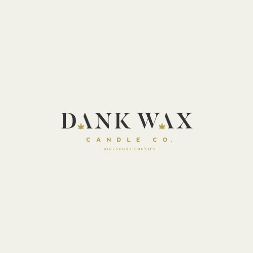 Wax logo with the title 'Candle logo design.'