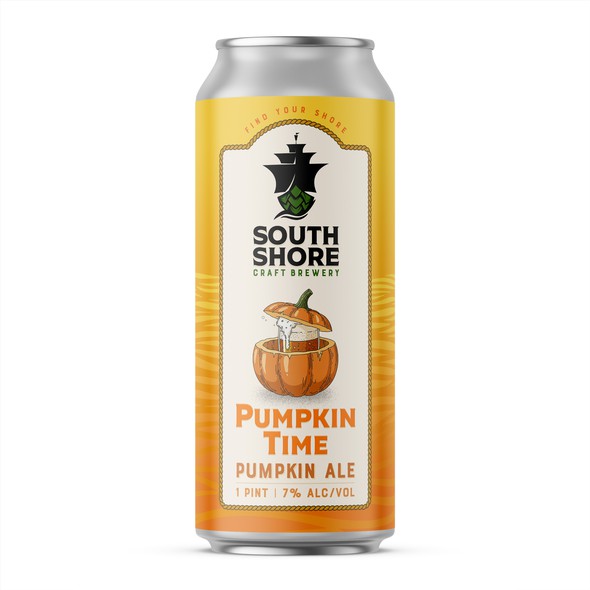 Branding label with the title 'South Shore Craft Brewery'