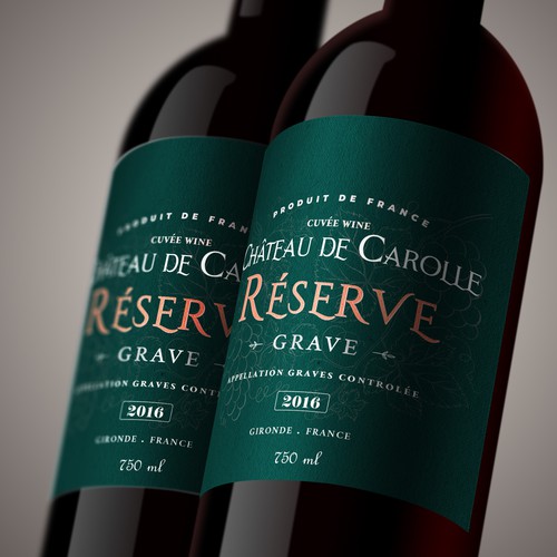 Grape label with the title 'Label Wine'