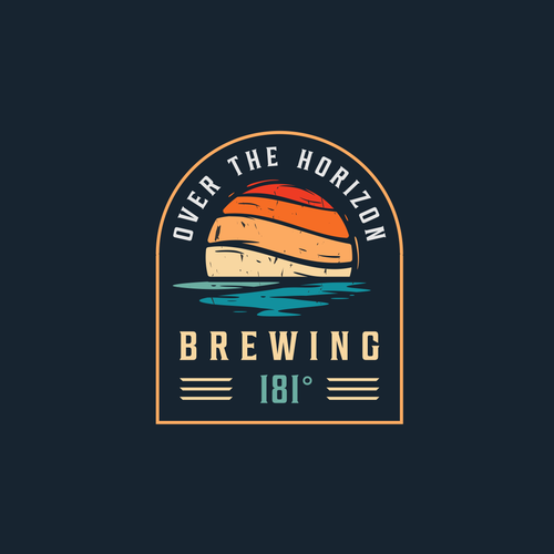 Brewery brand with the title 'over the horizon'