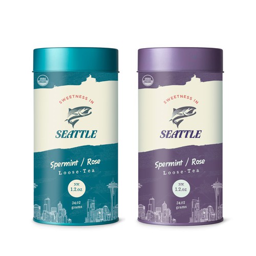 Typography packaging with the title 'Sweetness Seattle'