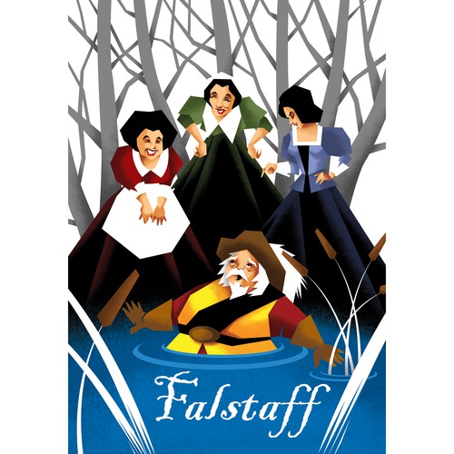 Water artwork with the title 'Poster illustration for Opera '