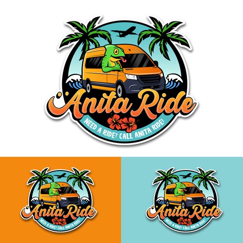 Logo with the title 'Anita Ride'