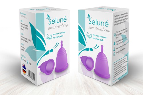 Carton packaging with the title 'Create packaging for a  Womens Healthcare and Cosmetic Product'