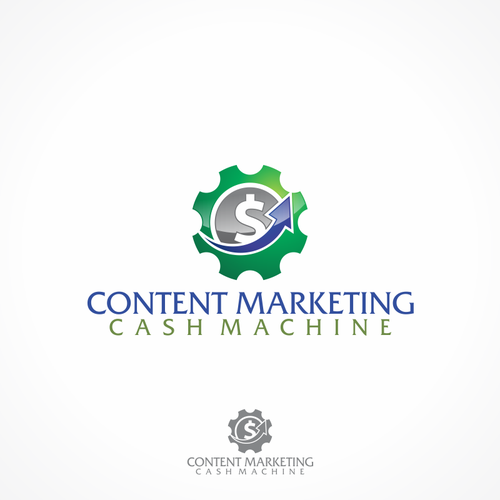 Machine logo with the title 'logo for Content Marketing Cash Machine'