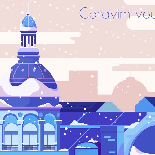 New Year's design with the title 'New Year card'