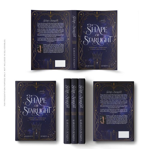 Book cover with the title 'Shape of Starlight'