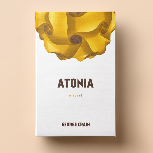 Travel book cover with the title 'Atonia: A Novel'