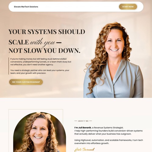 UI design with the title 'Luxury Conversion Funnel Hub Design'