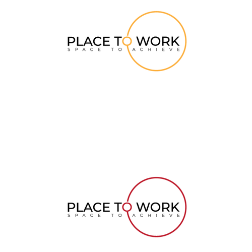 Work logo with the title 'Logo concept for work space share. '