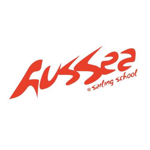 Sailing logo with the title 'AusSea Sailing School'