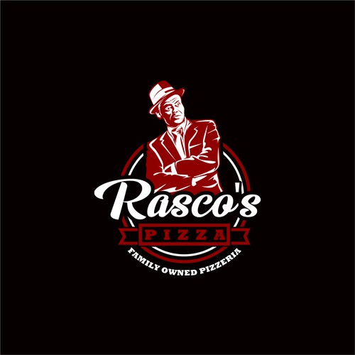 Pizzeria design with the title 'Rasco's Pizza'