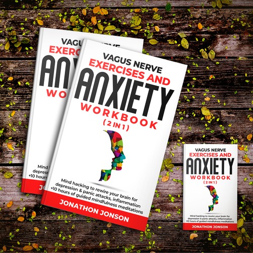 Exercise design with the title 'Anxiety Workbook Cover'