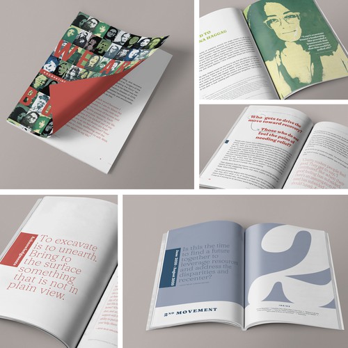 Report design with the title 'Stunning report design'