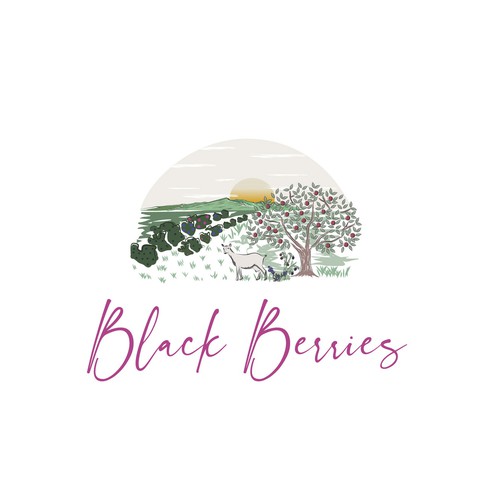 Farmer logo with the title 'Logo for Black Berries '