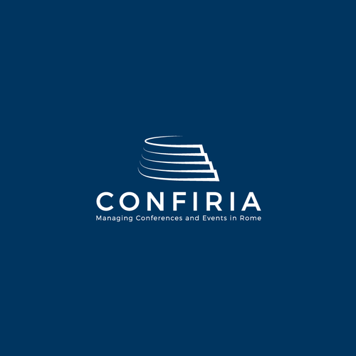 Line art logo with the title 'Bold logo concept for Confiria'