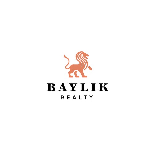 Regal design with the title 'Regal Real Estate - Baylik Lion Logo'