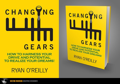 Vector art design with the title 'Changing Gears by Ryan O'Reilly'