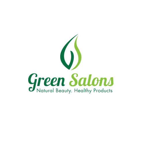 Healthy brand with the title 'Logo Conept for Green Salons'