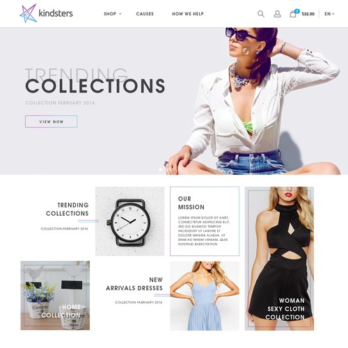 Fresh website with the title 'Store'