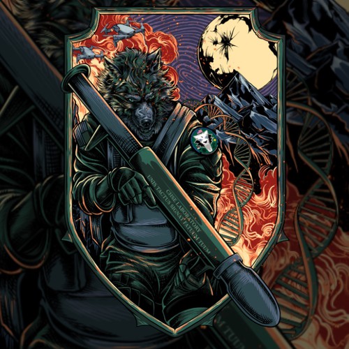 Military t-shirt with the title 'Canis Dirus Army'